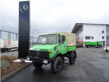Mercedes-Benz Unimog U 427/U 1400 4x4 Pritsche/Plane 3 Sitzer  - Тентованный фургон