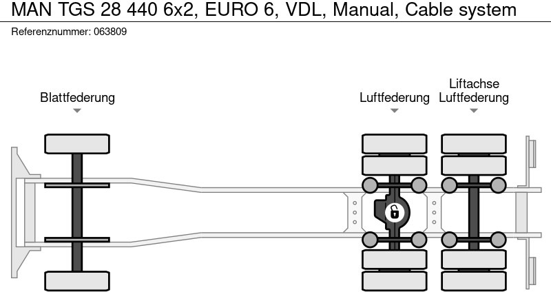 MAN TGS 28 440 6x2, EURO 6, VDL, Manual, Cable system в лизинг MAN TGS 28 440 6x2, EURO 6, VDL, Manual, Cable system: фото 20