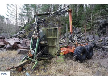 Лесной прицеп, Прицеп Mohedavagnen timber trailer w / crane: фото 1