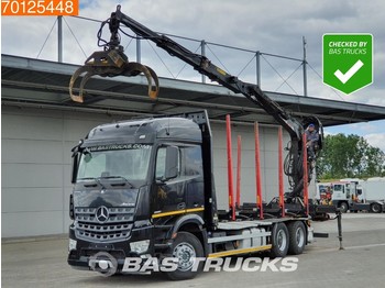 Mercedes-Benz Arocs 2651 L 6X4 German-Truck Retarder Euro 6 Hiab F140ZT 95 - Лесной прицеп