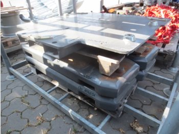 CLAAS 4x 400kg Xerion Gewichte mit Grundplatte - Противовес
