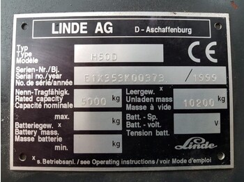 Дизельный погрузчик Linde H50D 5 ton Diesel Duplex Sideshift Positioner Heftruck: фото 4