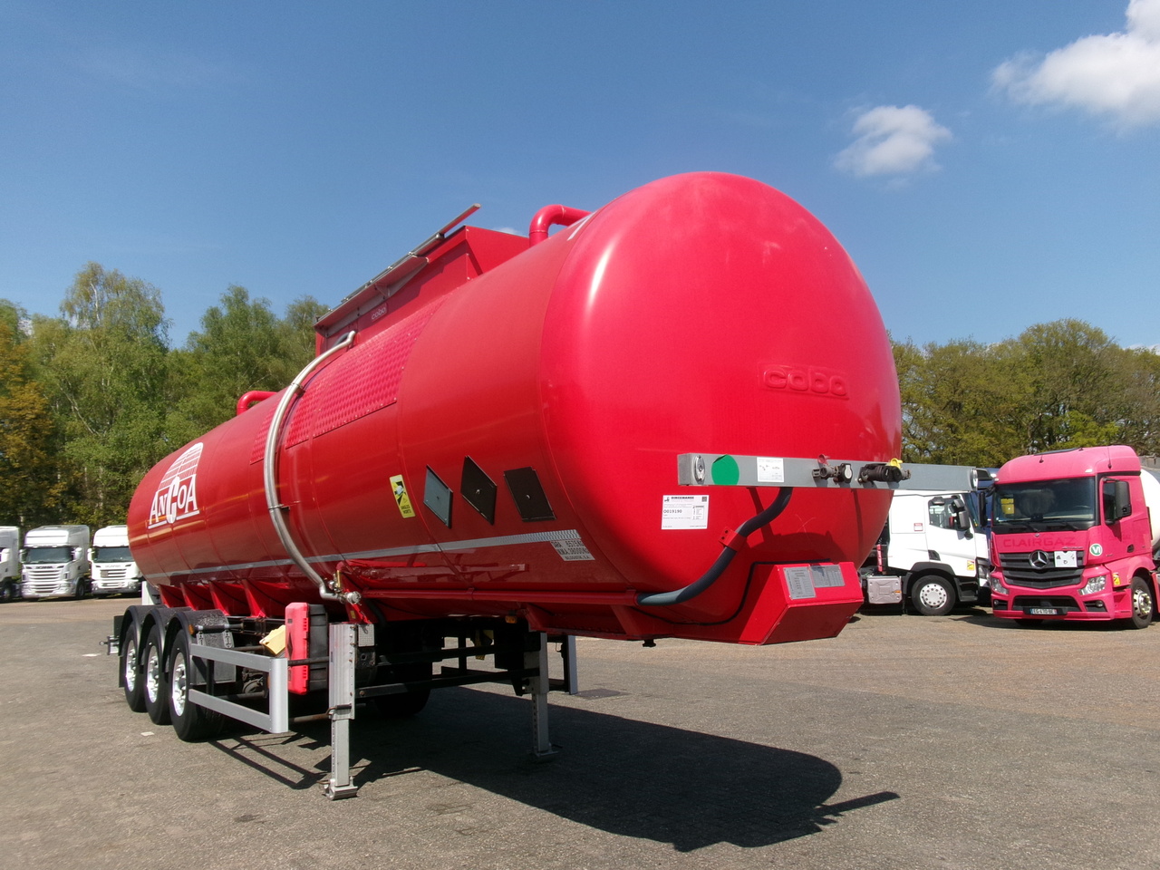 Полуприцеп-цистерна для транспортировки битума Cobo Bitumen tank inox 34 m3 / 1 comp: фото 2