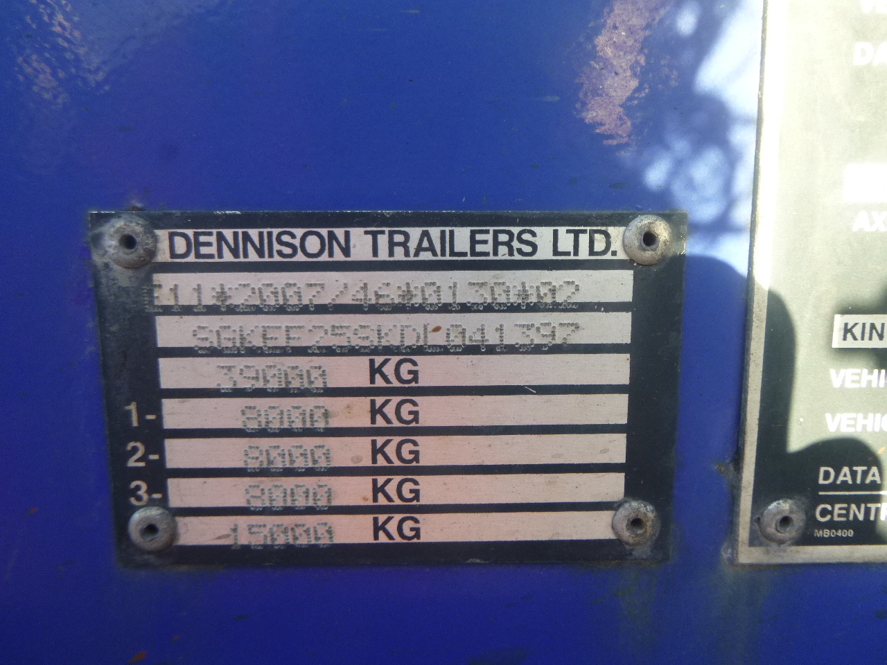 Полуприцеп-контейнеровоз/ Сменный кузов Dennison 3-axle container trailer 20-30-40-45 ft: фото 13