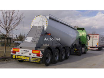 Новый Полуприцеп-цистерна для транспортировки цемента EMIRSAN 4 Axle Cement Tanker Trailer: фото 1