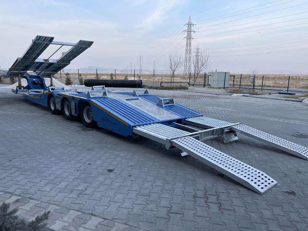 Новый Полуприцеп-автовоз для транспортировки тяжёлой техники LIDER 2024 NEW UNUSED READY IN FACTORY STOCK: фото 13