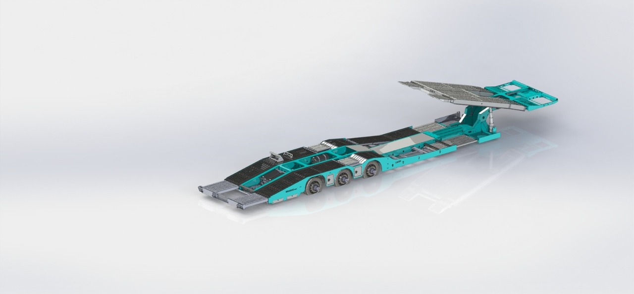 Новый Полуприцеп-автовоз для транспортировки тяжёлой техники LIDER 2024 NEW UNUSED READY IN FACTORY STOCK: фото 14