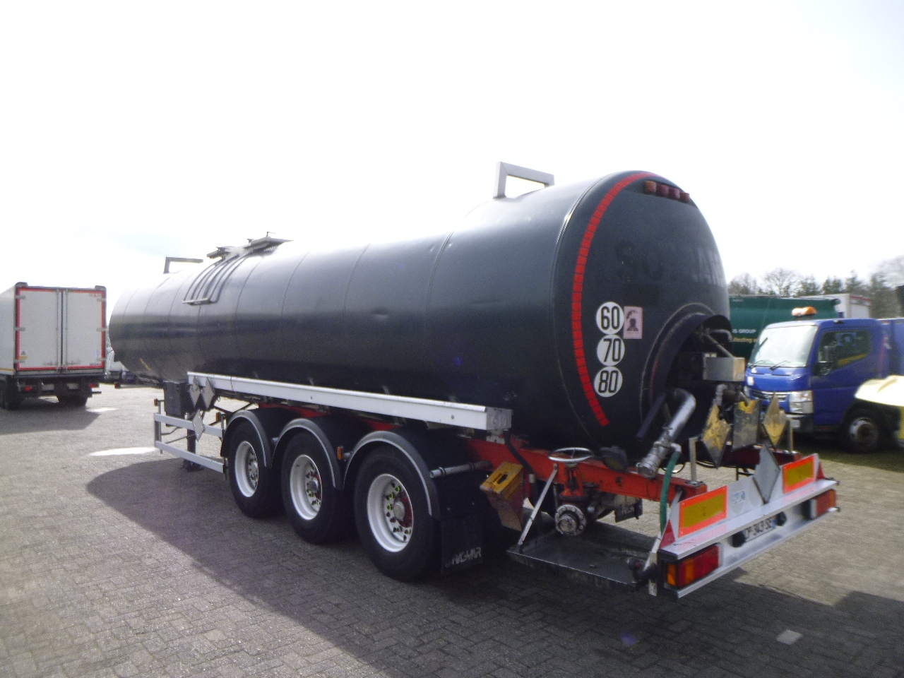 Полуприцеп-цистерна для транспортировки битума Magyar Bitumen tank inox 31 m3 / 1 comp ADR 10-04-2023: фото 3