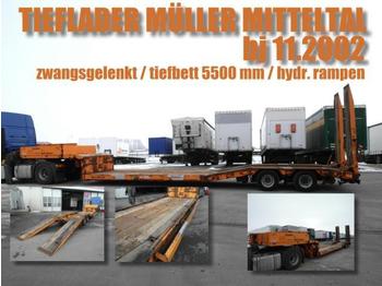 Müller-Mitteltal TIEFBETTSATTEL 5500 mm / zwangsgelenkt / 2-achs - Полуприцеп