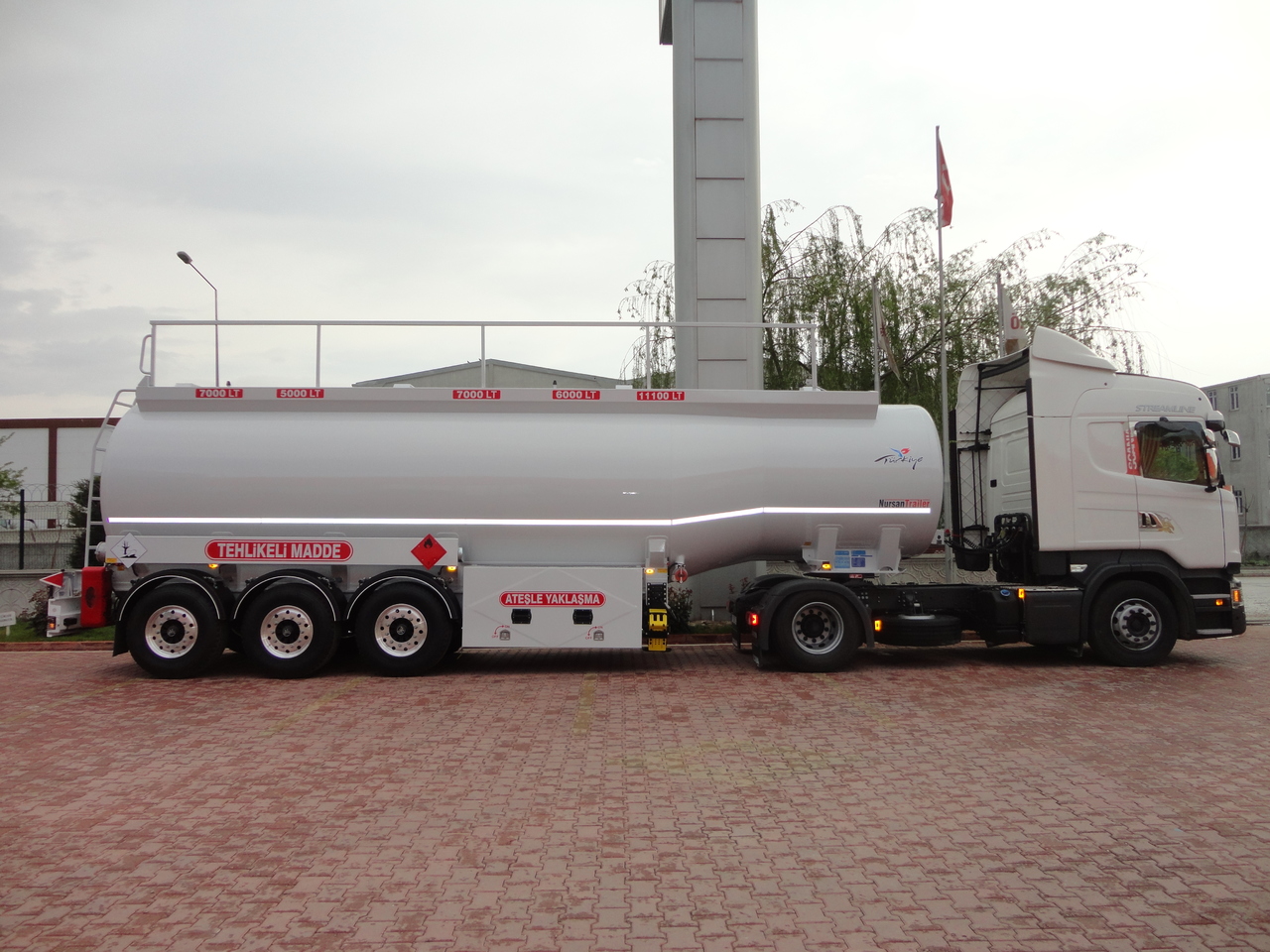 Новый Полуприцеп-цистерна для транспортировки топлива NURSAN Aluminium Fuel Tanker: фото 8