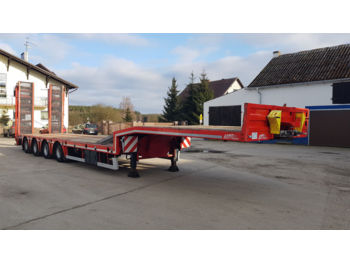 MTDK Low loader 4 axles Hydraulic Ramps  - Низкорамный полуприцеп