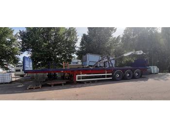 Weightlifter 3sps13.200 Kennis 8000 with crane  - Полуприцеп бортовой/ Платформа