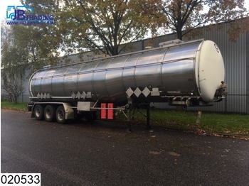Burg Chemie 48600 Liter, Tank heater, ADR 28-11-2017,Max 4 Bar, 100c, 3 Compartments, Isolated - Полуприцеп-цистерна
