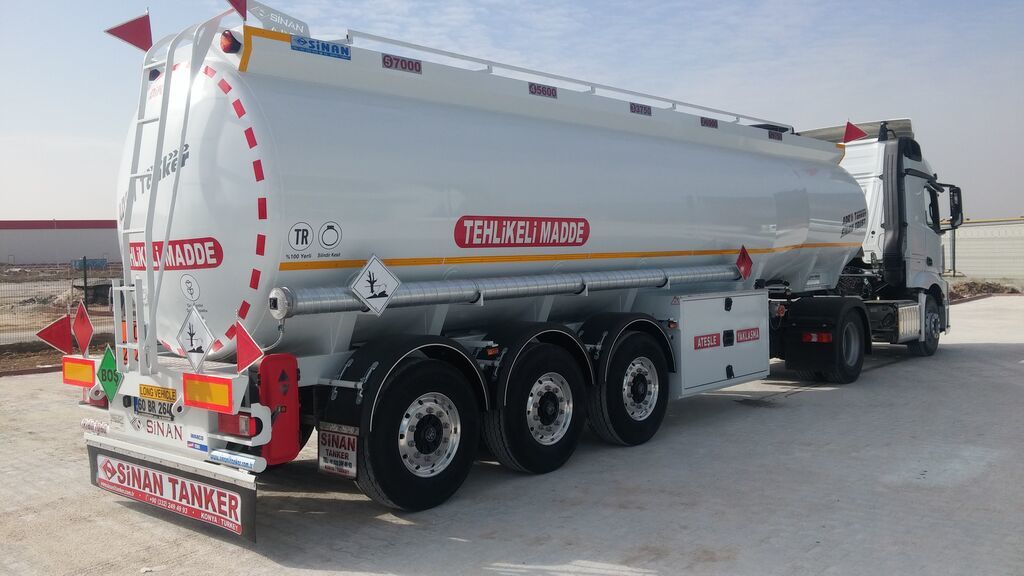 Новый Полуприцеп-цистерна для транспортировки топлива SINAN TANKER-TREYLER Aluminium, fuel tanker- Бензовоз Алюминьевый: фото 6