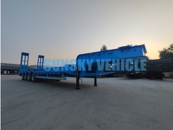 Новый Низкорамный полуприцеп для транспортировки тяжёлой техники SUNSKY 3-Axle 30Ton lowbed semi-trailer: фото 5