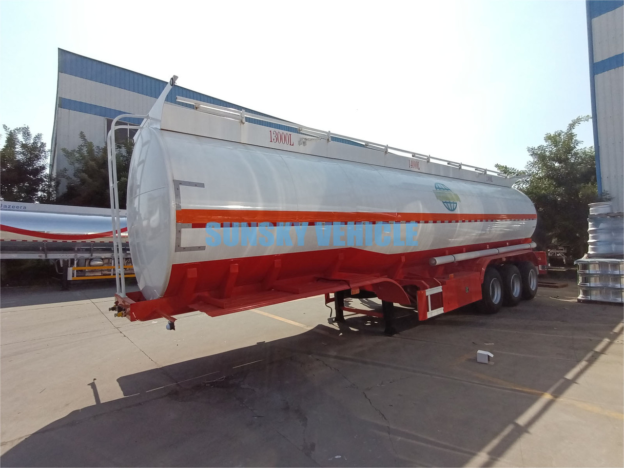 Новый Полуприцеп-цистерна для транспортировки топлива SUNSKY 3 Axle Fuel Tanker Trailer: фото 3
