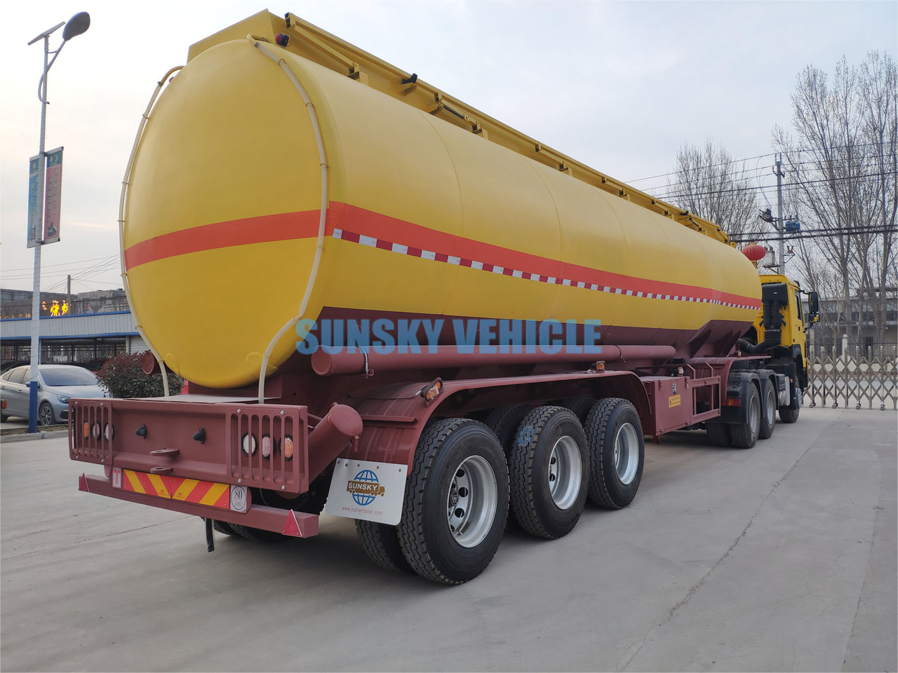 Новый Полуприцеп-цистерна для транспортировки топлива SUNSKY 3 Axle Fuel Tanker Trailer: фото 6