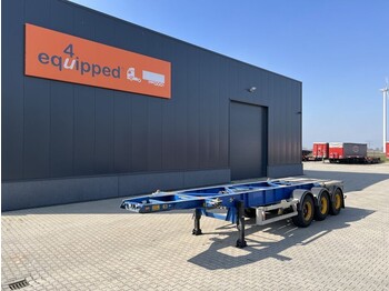 Полуприцеп-контейнеровоз/ Сменный кузов Van Hool 20FT ADR-chassis, liftaxle, discbrakes, NL-trailer, ADR/APK: 09/2022!!!: фото 1