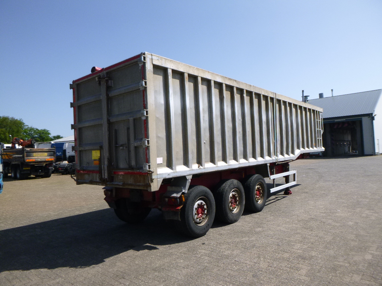 Самосвальный полуприцеп Wilcox Tipper trailer alu 55 m3 + tarpaulin: фото 4