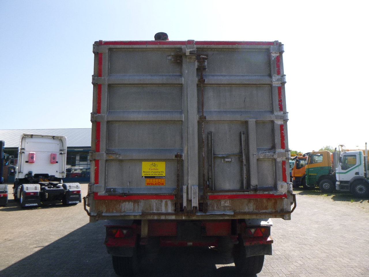 Самосвальный полуприцеп Wilcox Tipper trailer alu 55 m3 + tarpaulin: фото 6