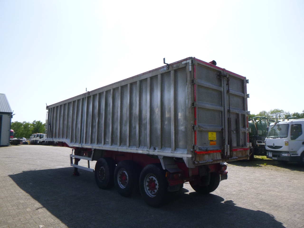 Самосвальный полуприцеп Wilcox Tipper trailer alu 55 m3 + tarpaulin: фото 3