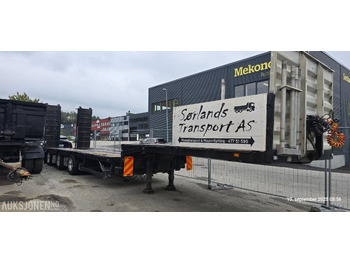  2001 Vang Maskin Tralle Med Senkebord. - Прицеп