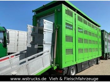 Menke 4 Stock Ausfahrbares Dach Alu Viehanhänger  - Прицеп для перевозки животных