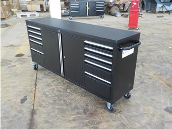Оборудование для гаражей/ Мастерских Unused 7' Tool Box, 10 Drawers (Black): фото 1
