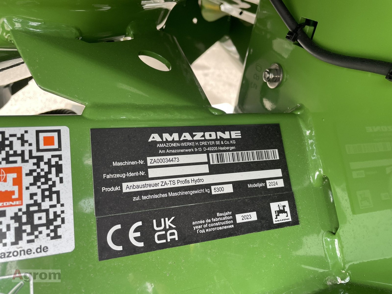 Новый Разбрасыватель удобрений Amazone ZA-TS ProfisPro Hydro: фото 8