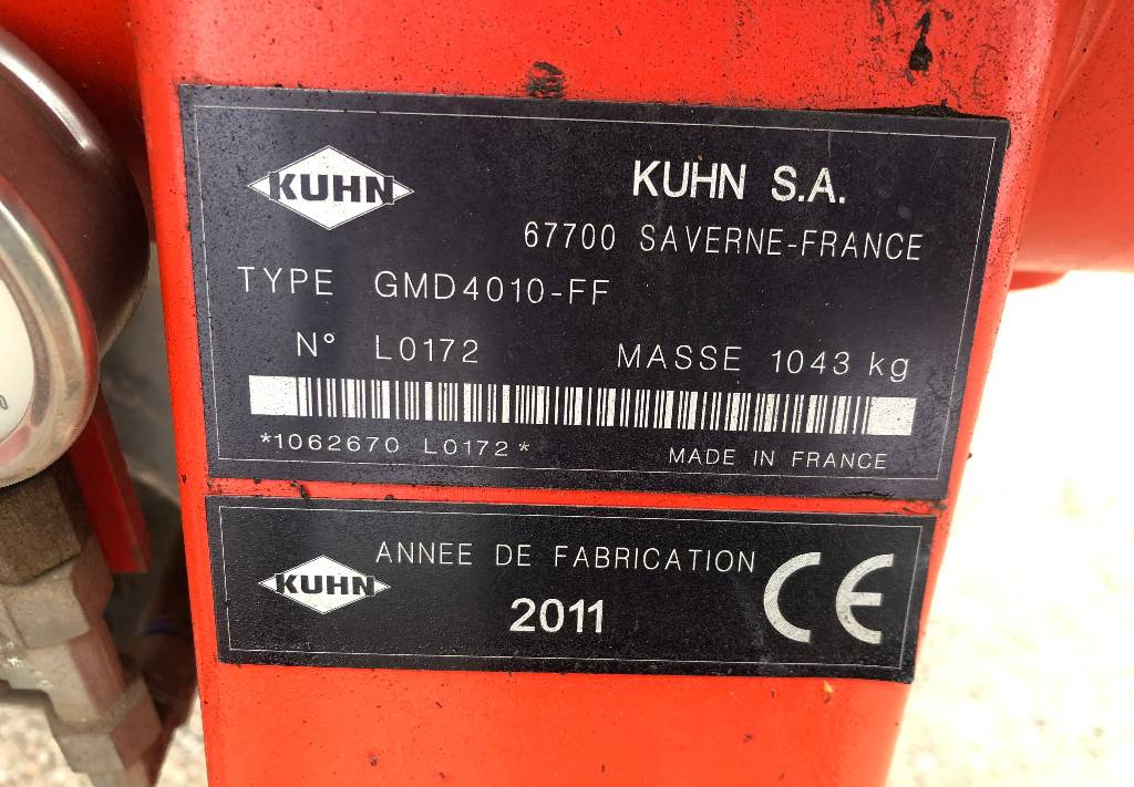 Косилка Kuhn GMD 4010 Dismantled: only spare parts: фото 3