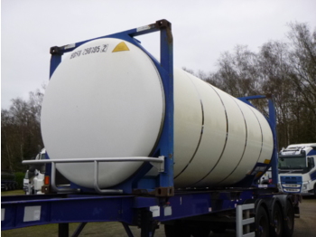 Танк-контейнер, Полуприцеп для транспортировки пищевых продуктов Van Hool Food (beer) tank container inox 25.2 m3 / 1 comp / 20 ft: фото 1