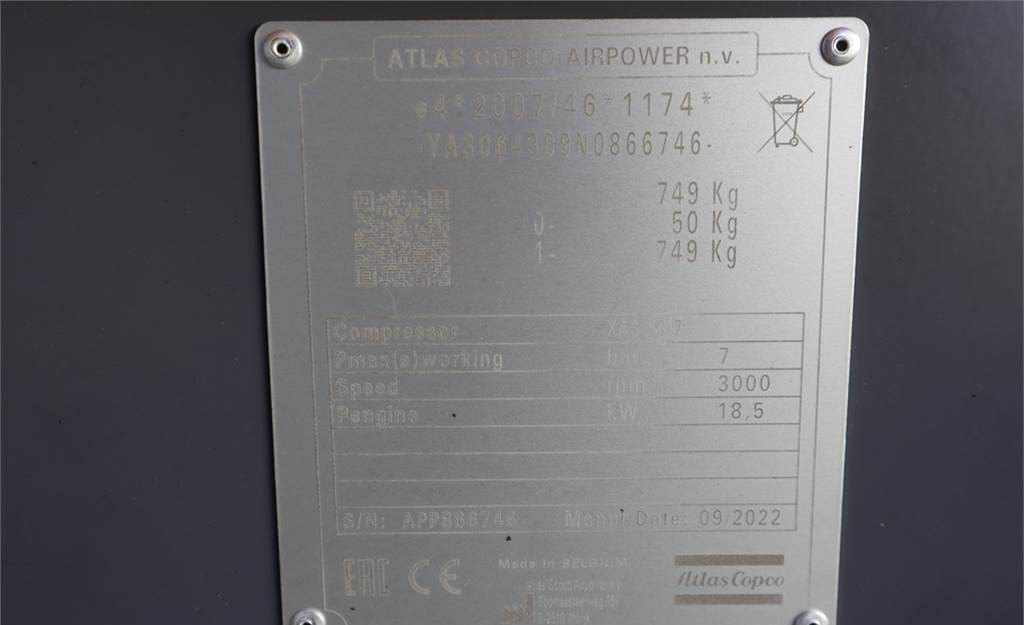 Воздушный компрессор Atlas Copco XAS 58-7 Valid inspection, *Guarantee! Diesel, Vol: фото 10
