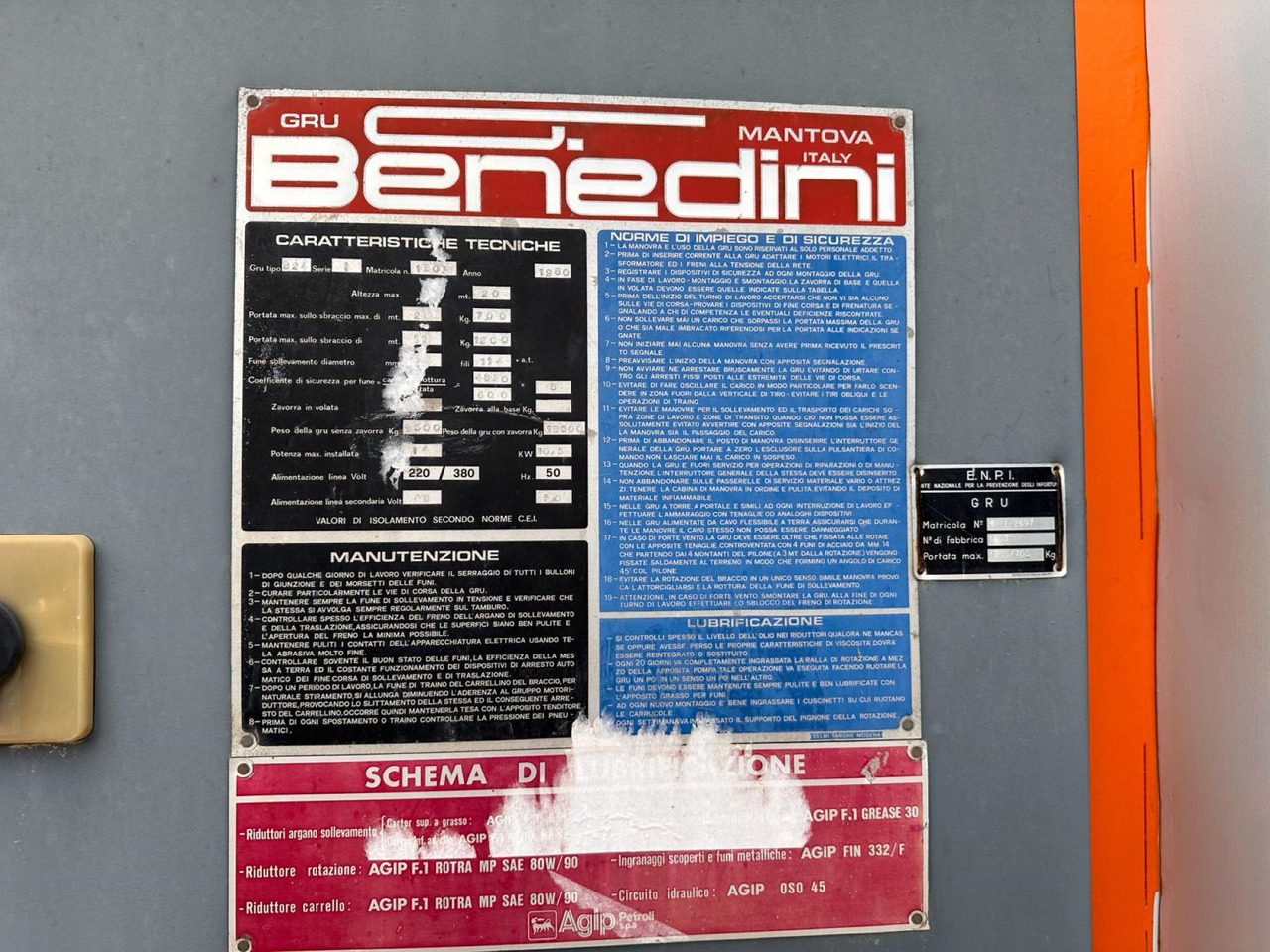 Башенный кран BENDINI B24: фото 6