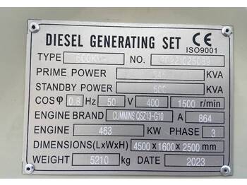 Электрогенератор Cummins QSZ13-G10 - 600 kVA Generator - DPX-19847: фото 4