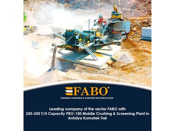 Горнодобывающая техника — FABO MOBILE CRUSHING PLANT