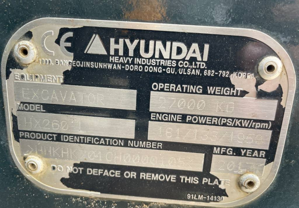 Гусеничный экскаватор Hyundai HX 260 L: фото 11