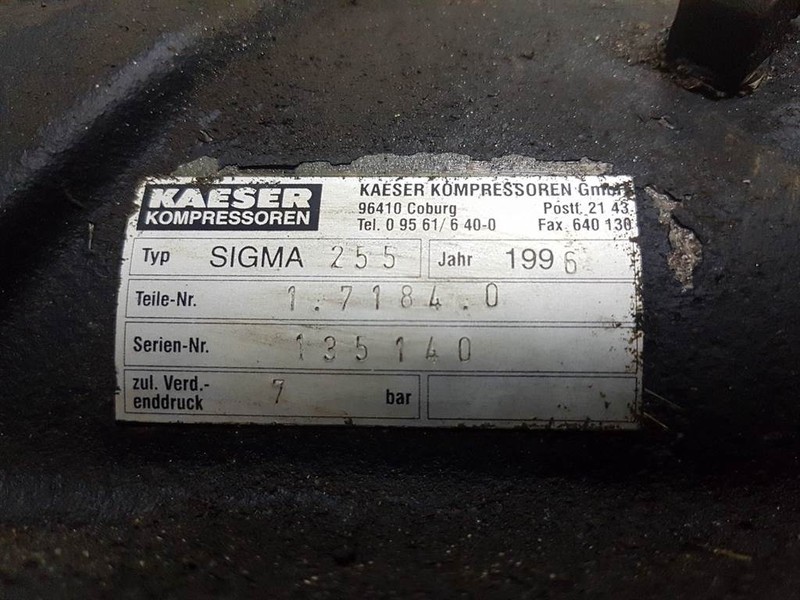 Воздушный компрессор Kaeser Kompressoren Sigma255-1.7184.0-Compressor/Kompress: фото 8