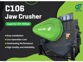 Kinglink NEW C106 Hydraulic Jaw Crusher for Hard stone - Щековая дробилка: фото 1