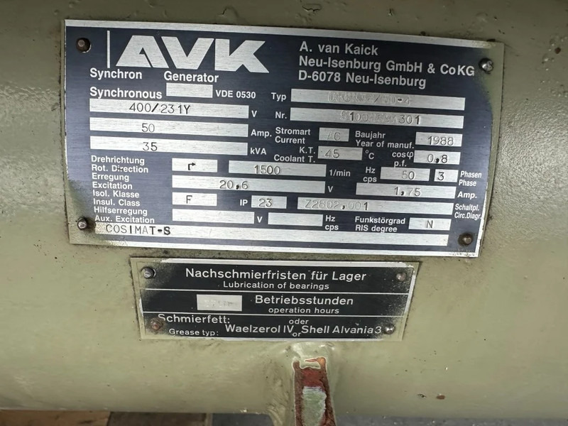 Электрогенератор MWM D 226-4 AvK 35 kVA Marine generatorset: фото 9