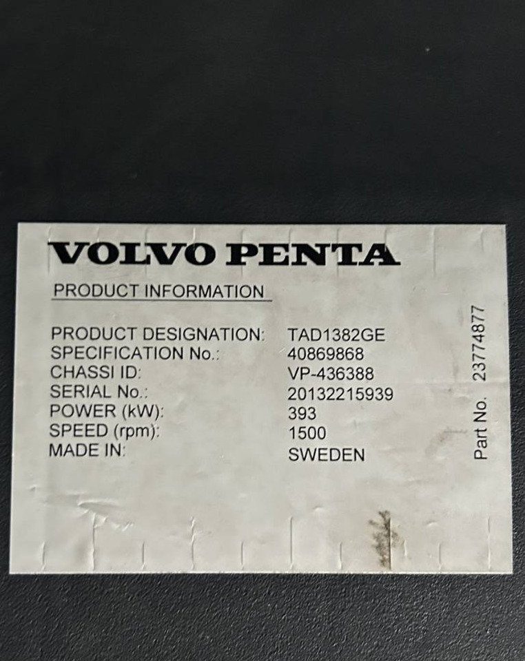 Электрогенератор Volvo TAD1382GE - 430 kVA Stage V Generator - DPX-19032: фото 12