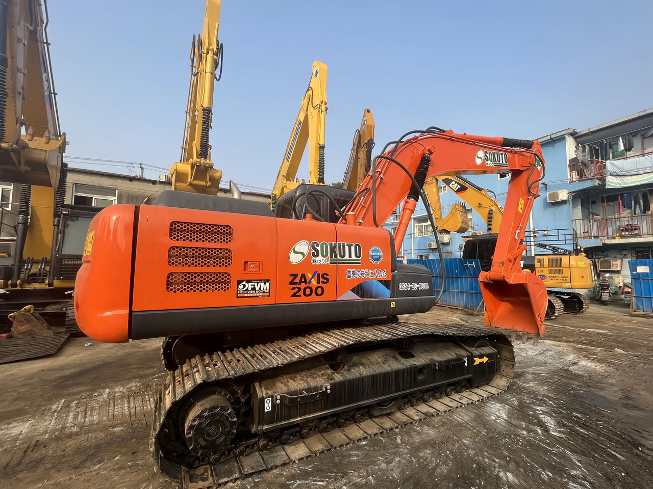 Гусеничный экскаватор second hand  Hitachi ZX200-3G hydraulic crawler excavator 20 ton excavating machinery  used Hitachi ZX200 ZX200-3G: фото 5