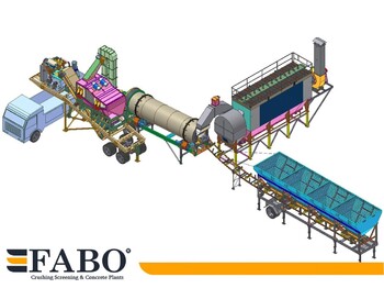 FABO Installation of asphalt of any capacity mobile and fixed. - асфальтобетонный завод