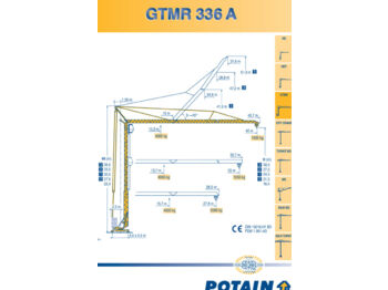 Potain GTMR 336 A - башенный кран