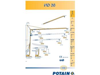 Potain HD 36 - Башенный кран