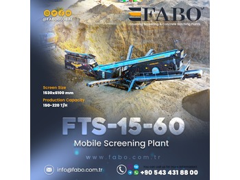 FABO FTS 15-60 Mobile Screening Plant | Tracked Screening Plant - мобильная дробилка