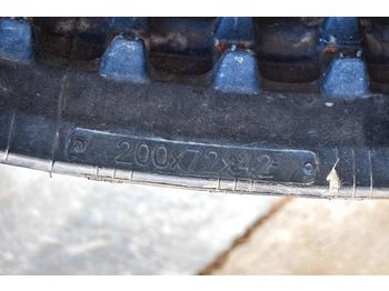  New ITR 200x72x42 RUBBER TRACKS FOR YANMAR B 15-3 CR  for mini digger - Гусеница