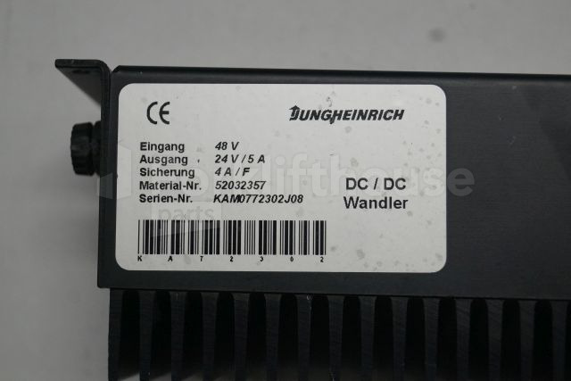Электрическая система для Погрузочно-разгрузочной техники Jungheinrich 52032357 Omvormer Transformer 48V -> 24V/5A for EKS310 sn. KAMO772302J08: фото 2