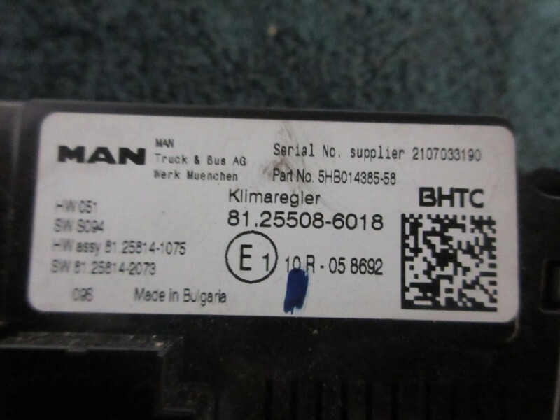 Электрическая система для Грузовиков MAN 81.25508-6018 KACHEL BEDIENING MAN 18.510 EURO 6 MODEL 2022: фото 2