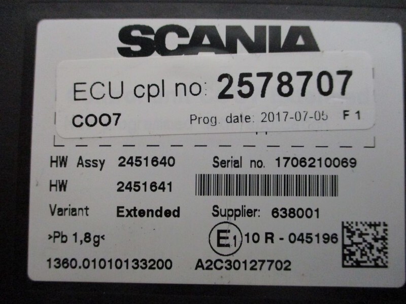Блок управления для Грузовиков Scania 2578707 ECU CPL SCANIA R 440 EURO 6: фото 2