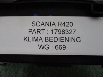 Приборная панель для Грузовиков Scania R420 1798327 KLIMA BEDIENING EURO 5: фото 2